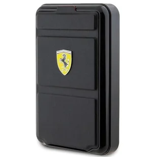 Ferrari Powerbank Bezprzewodowy 15W FEPB10MSPLEK 10000 mAh z funkcją standu czarny/black Metal Logo MagSafe - Powerbanki - miniaturka - grafika 1