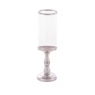 Lampy pozostałe - ŚWIECZNIK CONNOR metalowo szklany styl klasyczny - miniaturka - grafika 1