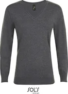 Bluzy damskie - SOLS Damska bluza Glory Sweater 01711 Grau Charcoal Melange XL - miniaturka - grafika 1
