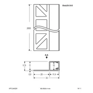 Akcesoria do oświetlenia - LEDart EVN EVN APFL5 płytki boczny 200x3,3cm aluminium - miniaturka - grafika 1