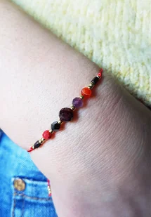 Bransoletka znak zodiaku BARAN. Kamienie naturalne - extra prezent. Handmade - Bransoletki - miniaturka - grafika 1