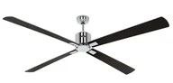 Wentylatory sufitowe - Energooszczędny wentylator sufitowy z pilotem Eco Neo III WiFi 180 cm chrom błyszczący Wenge / srebrnoszare łopatki - miniaturka - grafika 1