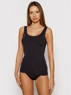 Koszulki i topy damskie - Hanro Podkoszulek Touch Feeling 1814 Czarny Slim Fit - miniaturka - grafika 1