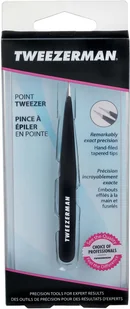 Tweezerman tweez erman koronka Point pęseta wykonana ze stali nierdzewnej czarny 1241-BR - Akcesoria i kosmetyki do stylizacji brwi - miniaturka - grafika 8