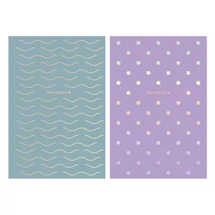Astra papiernicze Brulion A5/80K kratka Waves&dots papiernicze - Zeszyty szkolne - miniaturka - grafika 1
