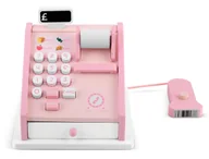 Zabawy w naśladowanie dorosłych - Drewniana zabawka edukacyjna kasa fiskalna Ricokids - miniaturka - grafika 1