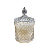 Świece - Świeca Zapachowa Senpo Szkło bezbarwne - Jazz 1 knot drewniany - miniaturka - grafika 1