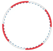 Pozostały sprzęt i akcesoria do ćwiczeń - Jinpoli Obręcz Hula-Hop z masażerem Anion 1 - miniaturka - grafika 1