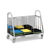 Wózki na żywność - Wózek na tace, 975 x 515 x 800 mm - miniaturka - grafika 1