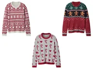Bluzki dla dziewczynek - esmara Sweter dziecięcy ze świątecznym wzorem - esmara® - miniaturka - grafika 1