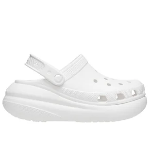 Klapki Crocs Classic Crush Clog 207521-100 - białe - Klapki i japonki damskie - miniaturka - grafika 1