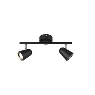 Lampy sufitowe - RL TOULOUSE Czarny mat LED SMD 2x3W 3000K Spot R82122132 - miniaturka - grafika 1