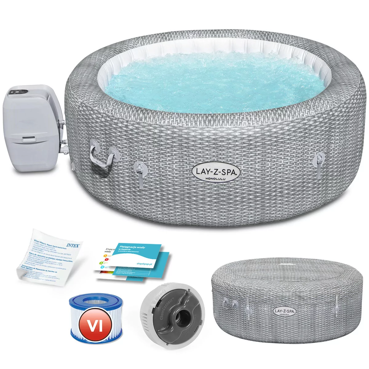 Bestway Dmuchane SPA z masażem i podgrzewaczem wody 6 osobowe 60019 60019