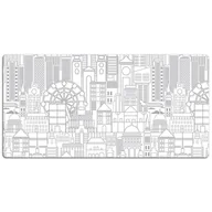 Podkładki na biurko - Duża podkładka na biurko Szkicowane miasto 120x60cm, Dywanomat - miniaturka - grafika 1