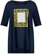Koszulki i topy damskie - Samoon Damska koszulka 271025-26114, wzór Mood Blue, 46, Mood Blue we wzory, 46 - miniaturka - grafika 1