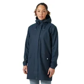 Kurtki damskie - Damski płaszcz przeciwdeszczowy Helly Hansen Moss Rain Coat navy - S - miniaturka - grafika 1