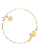 Bransoletki - Złota bransoletka z wężem - miniaturka - grafika 1