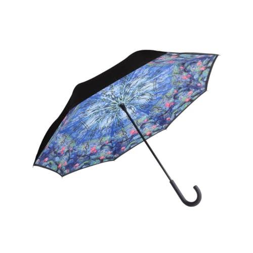 Goebel Upside-Down Parasol Lilie wodne z wikliną od Claude Monet, z kolekcji Artis Orbis o wymiarach: 80 x 10 x 5, 67-062-72-1, wielokolorowa, parasol