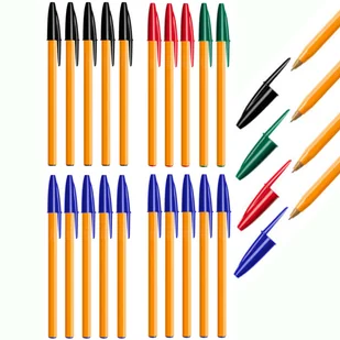 20 szt. x długopis BIC Orange Original Fine 0,8 mm, 4 kolory - Długopisy - miniaturka - grafika 1