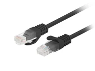 Patchcordy - Patchcord kat.6 UTP 0,5m czarny Fluke Passed Lanberg 10-PACK PCU6-20CC-0050-BK - miniaturka - grafika 1