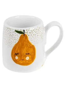 The Wild Hug Kubek "Pear" w kolorze biało-pomarańczowym - wys. 9 cm - Sztućce dla dzieci - miniaturka - grafika 1