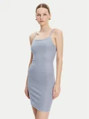 Sukienki - Guess Sukienka dzianinowa W5GK45 Z3MN2 Niebieski Regular Fit - miniaturka - grafika 1