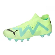 Piłka nożna - PUMA Męskie buty piłkarskie Future Match Fg/Ag, Fast Yellow Puma czarna elektryczna mięta pieprzowa, 47 EU - miniaturka - grafika 1