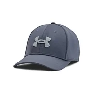 Czapki męskie - Męska Czapka z daszkiem UNDER ARMOUR MEN'S UA BLITZING 1376700-044 – Szary - miniaturka - grafika 1