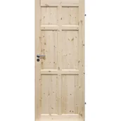 Drzwi wewnętrzne - Skrzydło wewnętrzne BERGEN 80P sosna pełne RADEX - miniaturka - grafika 1
