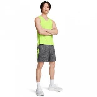 Męskie spodenki do biegania Under Armour Launch Pro 7'' Printed Short - szare - UNDER ARMOUR - Spodnie sportowe męskie - miniaturka - grafika 1