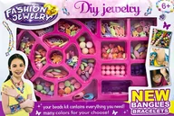 Prace ręczne dla dzieci - Zestaw do tworzenia biżuterii koraliki bransoletki - miniaturka - grafika 1
