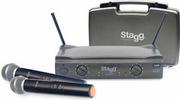 Mikrofony estradowe - Stagg SUW 50 MM FH EU bezprzewodowy system UHF, podwójny doręczny - miniaturka - grafika 1
