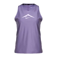 Koszulki sportowe damskie - Tank top do biegania damski Nike Trail Dri-Fit Graphic TT - miniaturka - grafika 1