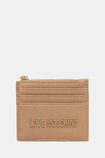 Love Moschino portfel damski kolor beżowy JC5704PP1NLD0104 - Portfele - miniaturka - grafika 1