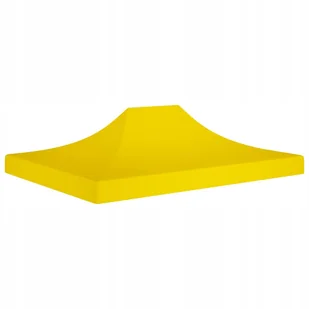 vidaXL Dach do namiotu imprezowego, 4,5 x 3 m, żółty, 270 g/m - Pawilony ogrodowe - miniaturka - grafika 7