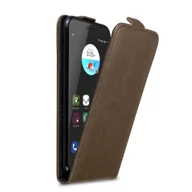 Etui i futerały do telefonów - Pokrowiec Do ZTE Blade V7 w Etui BRĄZOWA KAWA  Flip Case Cover Obudowa Ochronny Cadorabo - miniaturka - grafika 1