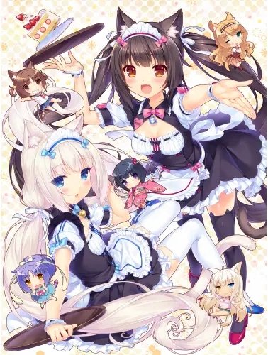 Plakat Anime Manga Nekopara np_076 A2 (custom)