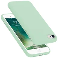 Etui i futerały do telefonów - Pokrowiec Do Apple iPhone 7 / 7S / 8 / SE 2020 Etui w LIQUID JASNO ZIELONY TPU Silikon Case Cover Obudowa Ochronny Cadorabo - miniaturka - grafika 1