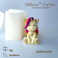 Formy do ciast - Forma silikonowa Jednorożec Silikon forms - miniaturka - grafika 1