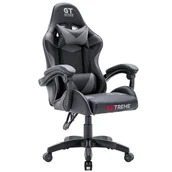 Fotele gamingowe - Fotel Gamingowy dla graczy EXTREME GT Gray, regulacja oparcia - miniaturka - grafika 1