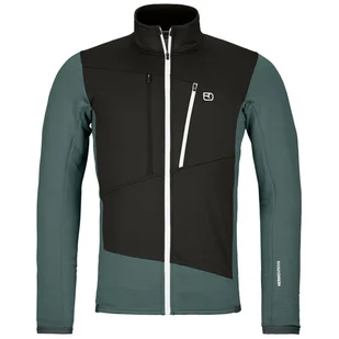 Męska bluza Ortovox Fleece Grid Jacket M Rozmiar: L / Kolor: niebieski/szary - Bluzy sportowe męskie - miniaturka - grafika 1