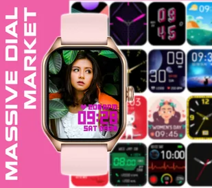Rubicon RNCF03 Bordowy - Smartwatch - miniaturka - grafika 7
