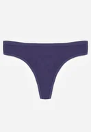 Majtki damskie - Granatowe Gładkie Majtki Stringi z Bawełną Chrysile - miniaturka - grafika 1