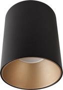 Lampy sufitowe - Nowodvorski LAMPA sufitowa EYE TONE 8931 metalowa OPRAWA minimalistyczna tuba downlight czarna złota 8931 - miniaturka - grafika 1