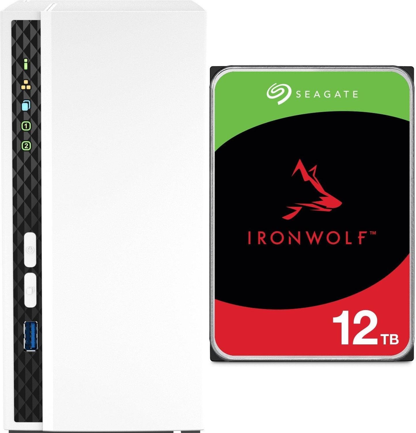 Serwer plików Qnap TS-233 + Seagate IronWolf 12TB ST12000VN0008