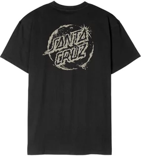 Koszulki męskie - t-shirt męski SANTA CRUZ ERODE DOT MONO TEE Black - grafika 1