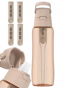 Zestaw Butelka Dafi Solid cappuccino barwiona 0,7l + 4x filtr - Butelki filtrujące - miniaturka - grafika 1