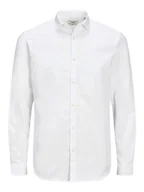 Koszule męskie - camice uomo jack and jones 12235157 cardiff white - miniaturka - grafika 1