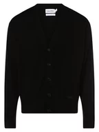 Swetry męskie - Calvin Klein - Kardigan męski, czarny - miniaturka - grafika 1
