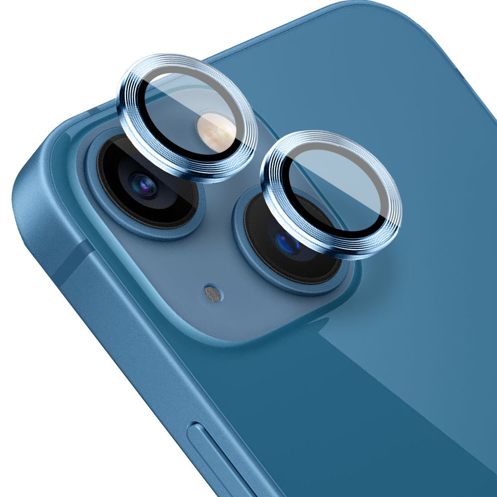 Osłona aparatu, szkło 9H do iPhone 13, 1 zestaw, górski błękit